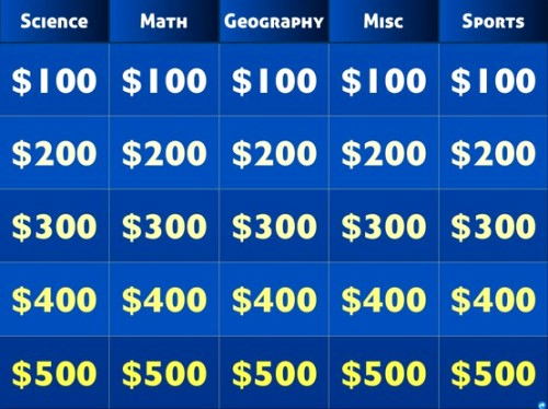 Create Your Own Jeopardy Game Awesome Create Your Own Free Jeopardy