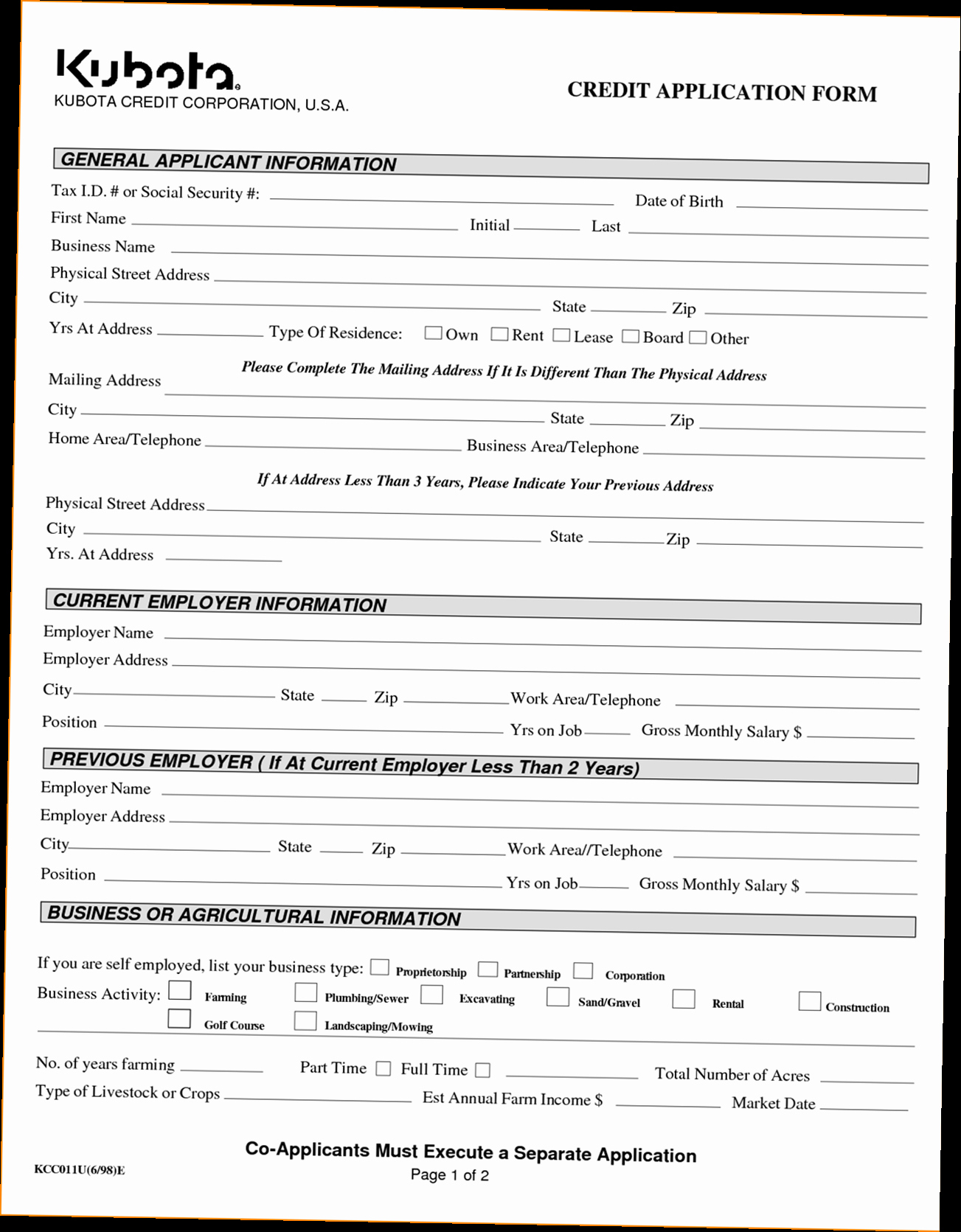 business credit application form pdf 2127