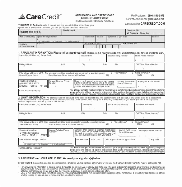 Credit Application form Pdf Awesome Credit Application Template 33 Examples In Pdf Word