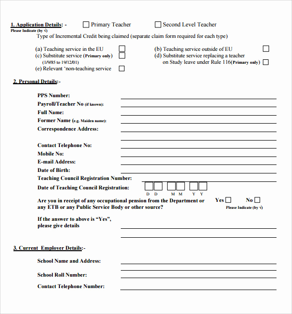 Credit Application form Pdf Beautiful Credit Application forms 9 Documents Free Download In