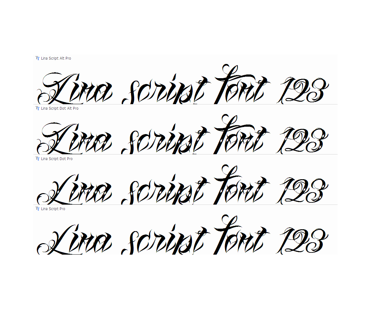 Cursive Fonts for Tattoos New Script Tattoo Font Family Calligraphy Tattoo Fonts