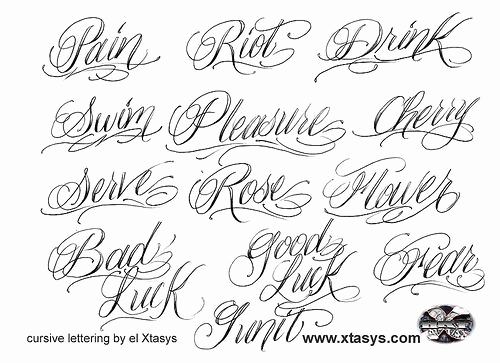 Cursive Fonts for Tattoos Unique Best 25 Letter Tattoos Ideas On Pinterest