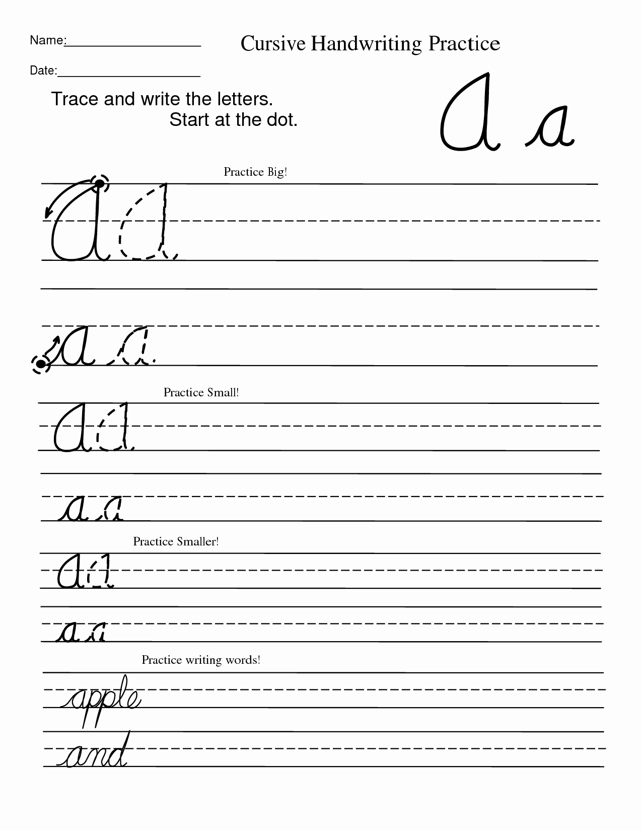 Cursive Handwriting Practice Pdf Lovely 13 Best Of Blank Printable Writing Worksheets