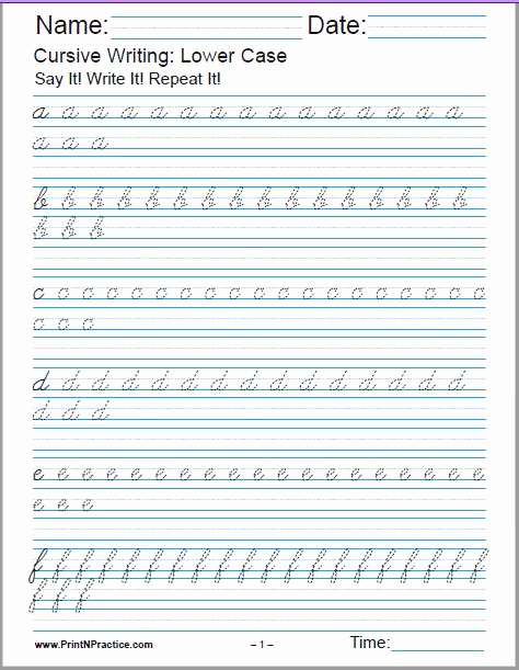 Cursive Writing Practice Pdf Best Of 50 Cursive Writing Worksheets ⭐ Alphabet Sentences Advanced