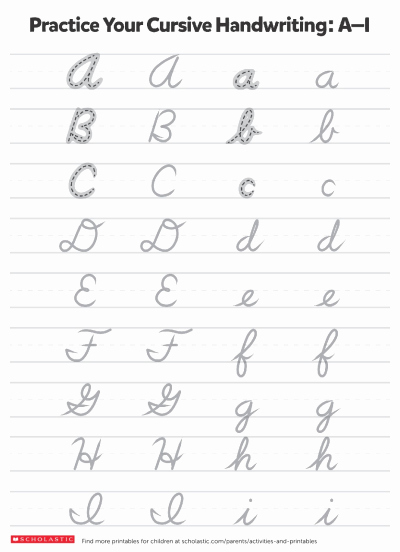Cursive Writing Practice Pdf Elegant Writing Practice Cursive Letters