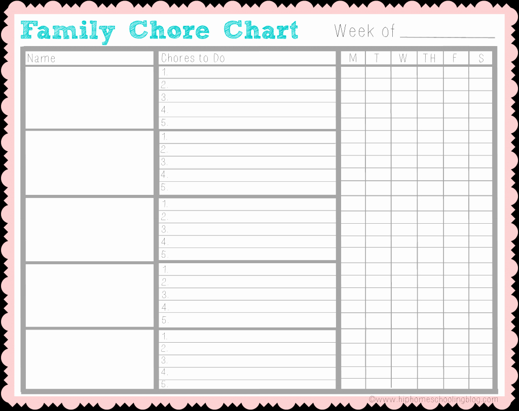 Daily Chore Chart Template Fresh Chores for Kids Kids Helping with My Free Chore Chart