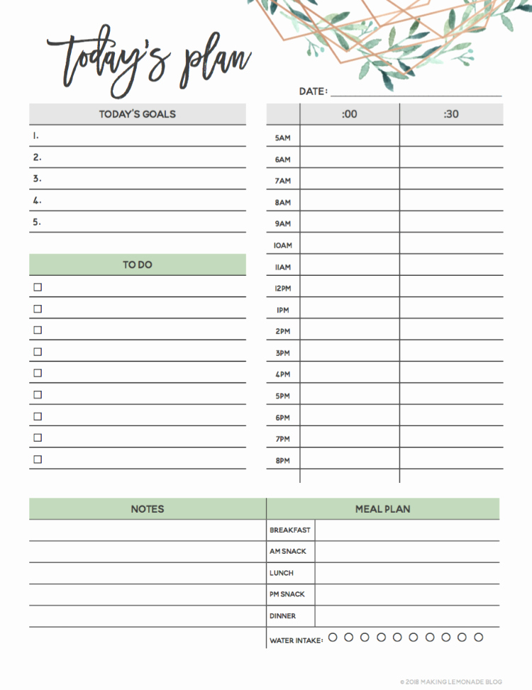 Daily Planner Printable Pdf Best Of Get organized with Our Free Printable 2019 Planner