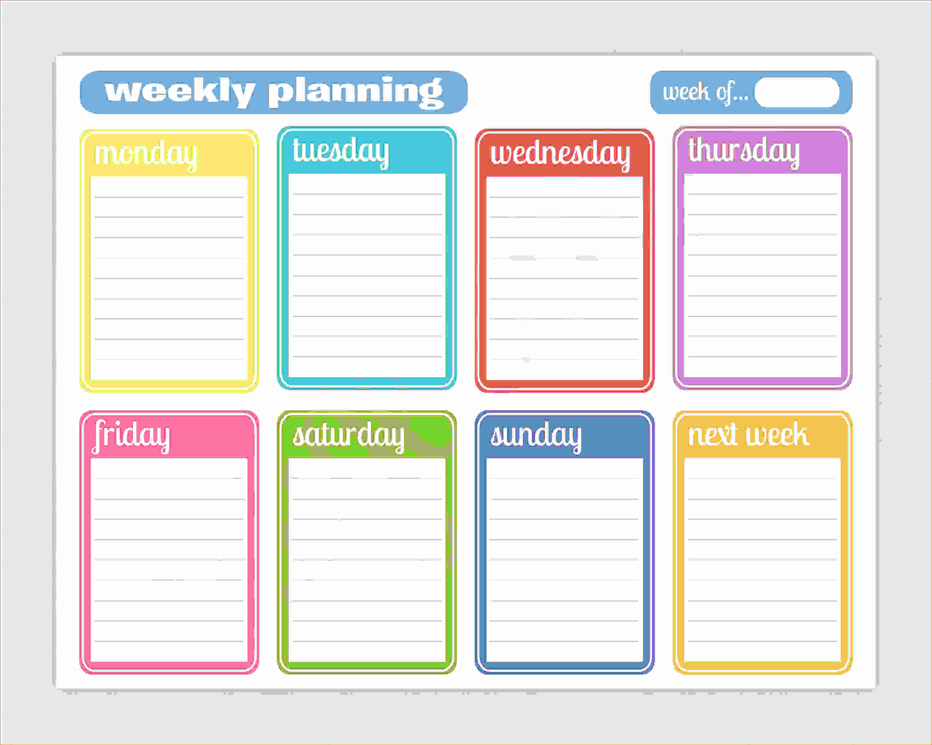 Daily Planner Template Excel Fresh Daily Planner Template