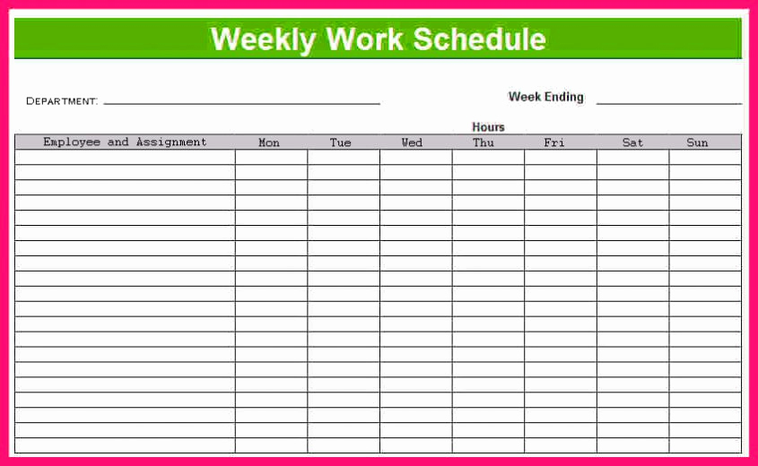 Daily Planner Template Excel Luxury Printable Weekly Schedule Template &amp; Excel Planner