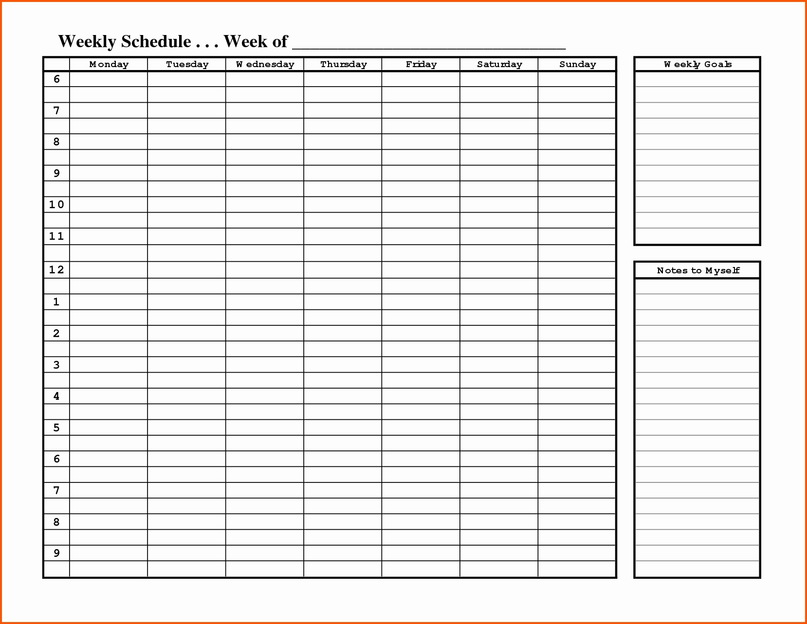 Daily Planner Template Word Best Of Weekly Hourly Planner Template Word