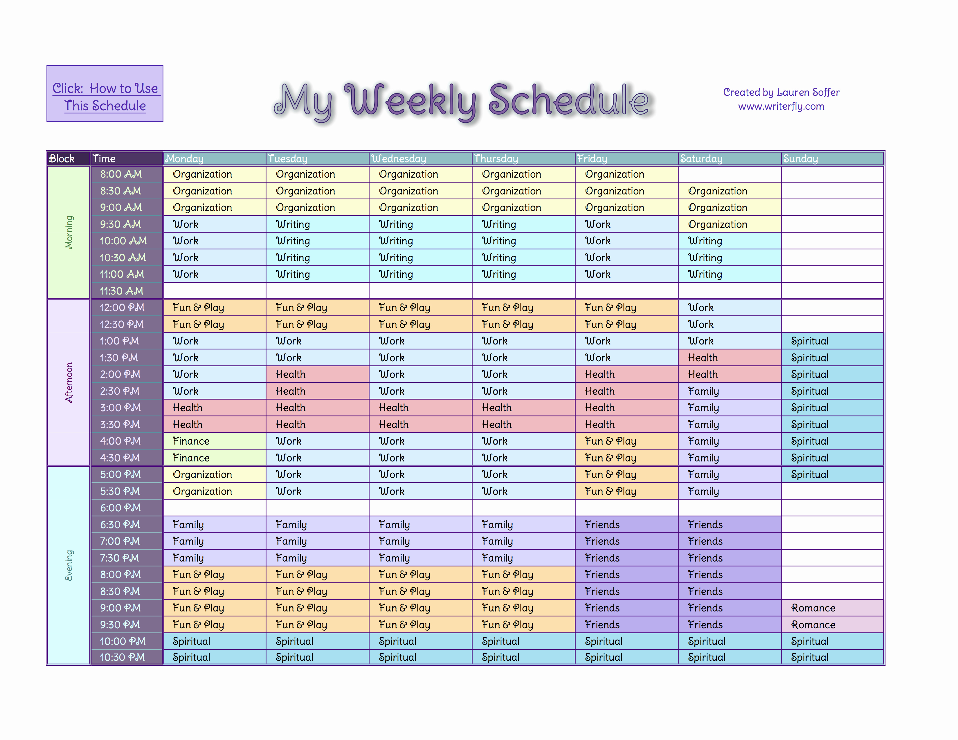 Daily Schedule Template Excel Beautiful Time Management Template Weekly Schedule Going to Give