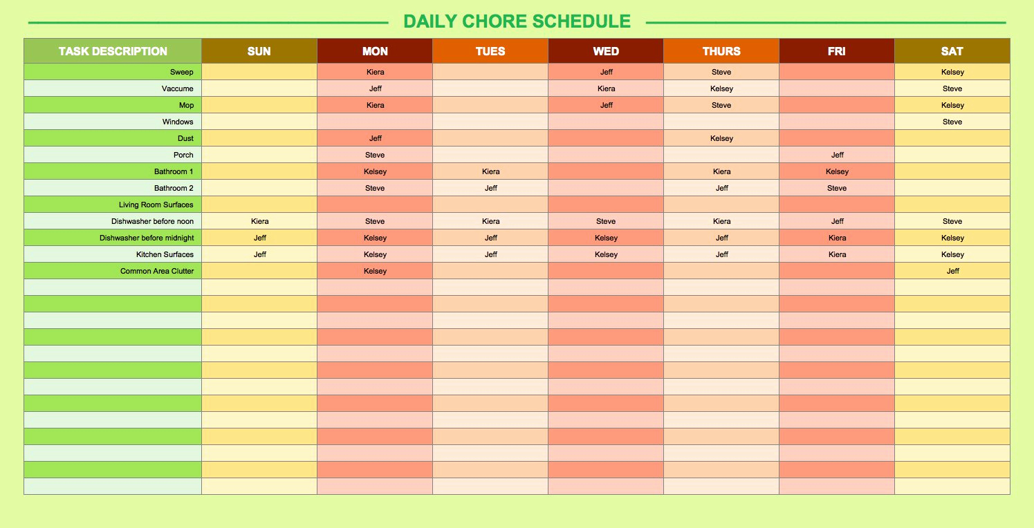 Daily Schedule Template Excel Elegant Free Daily Schedule Templates for Excel Smartsheet