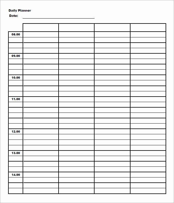 Daily Schedule Template Pdf Beautiful 23 Printable Daily Schedule Templates Pdf Excel Word
