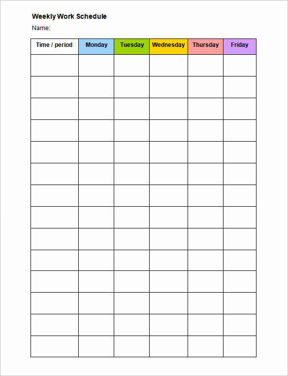 Daily Schedule Template Pdf Fresh 17 Daily Work Schedule Templates &amp; Samples Doc Pdf