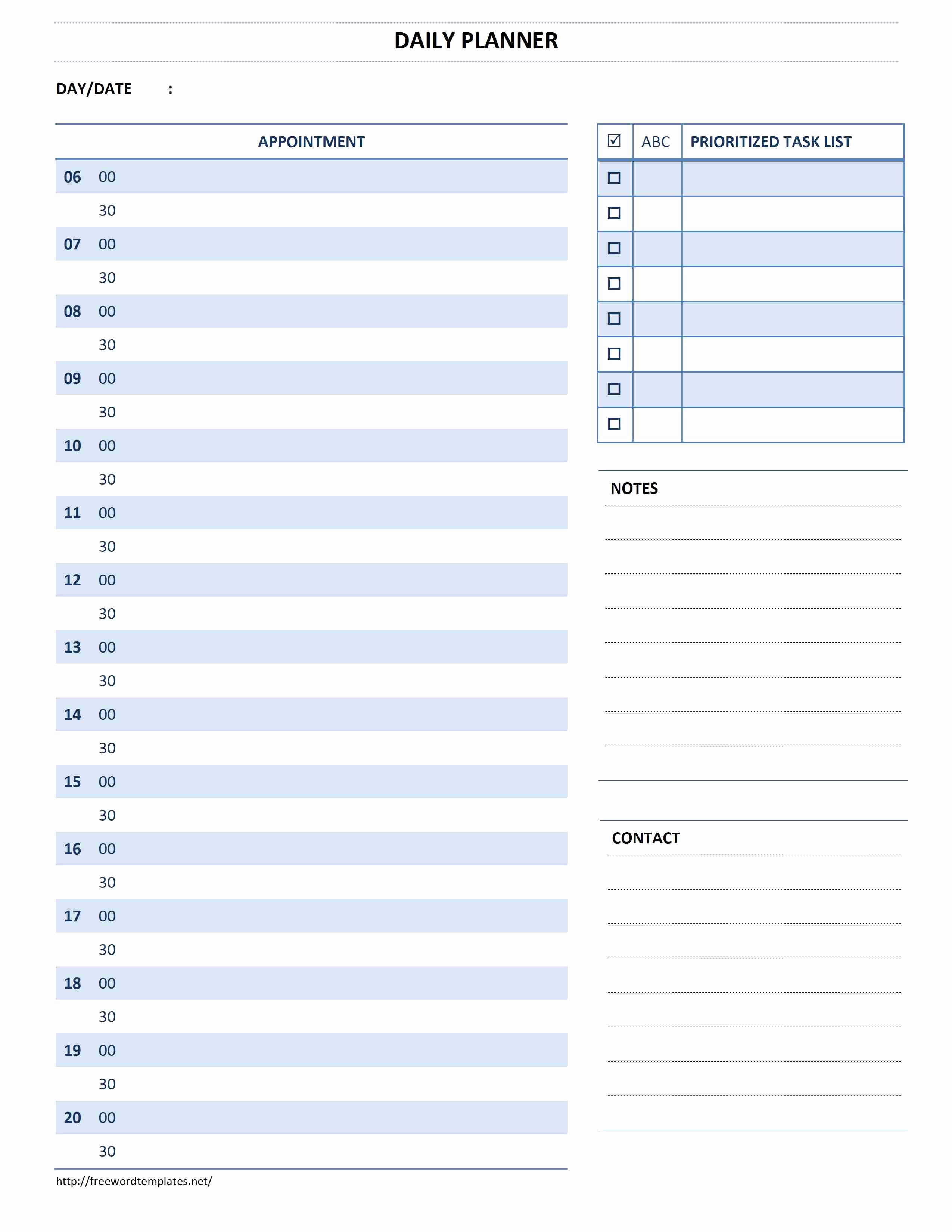 Daily Schedule Template Word Beautiful Daily Planner Planners