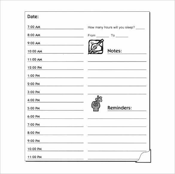 Daily Schedule Template Word Best Of Hourly Schedule Template 35 Free Word Excel Pdf
