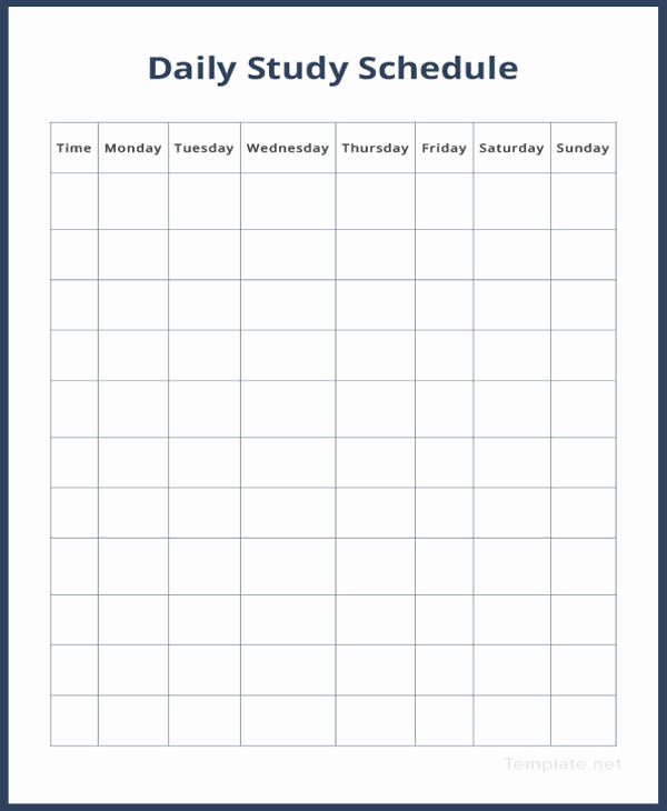 Daily Schedule Template Word Luxury Daily Schedule Template 37 Free Word Excel Pdf