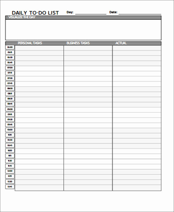 Daily to Do List Templates Elegant Business to Do List Templates Free Word Pdf format