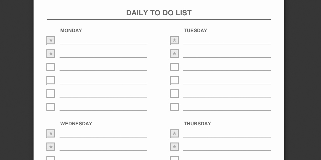 Daily to Do List Templates Inspirational Every to Do List Template You Need the 21 Best Templates