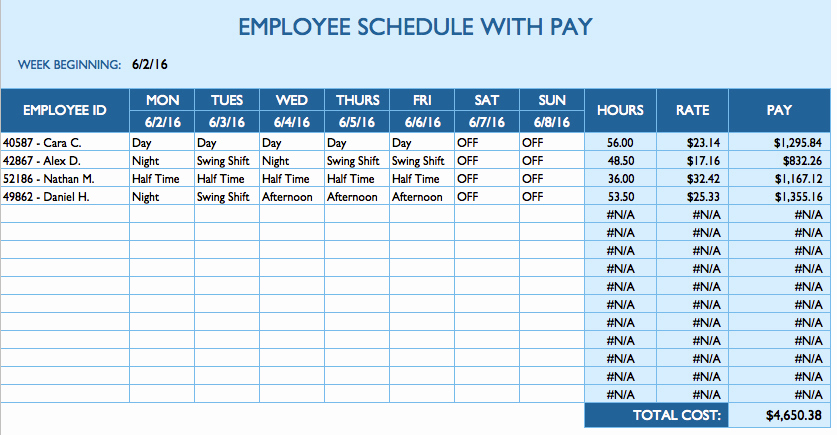 Daily Work Schedule Template New Free Daily Schedule Templates for Excel Smartsheet