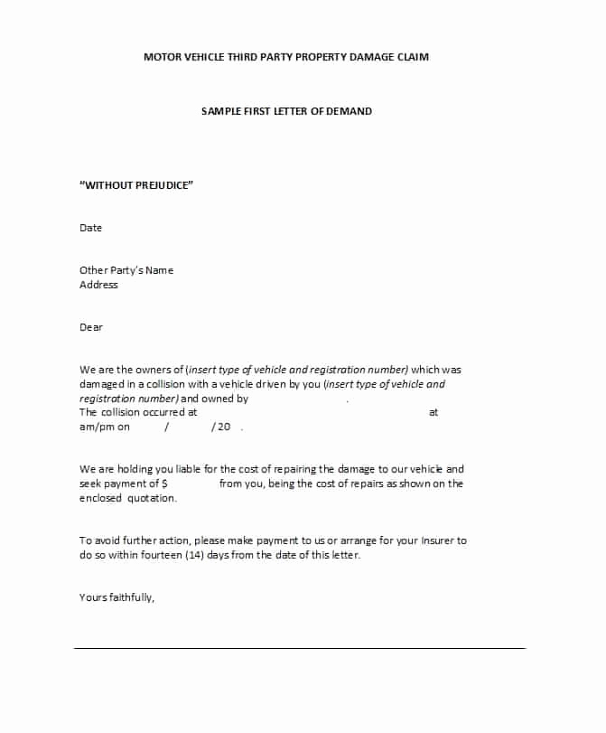 Demand Letter for Money Owed Lovely 40 Best Demand Letter Templates Free Samples Template Lab