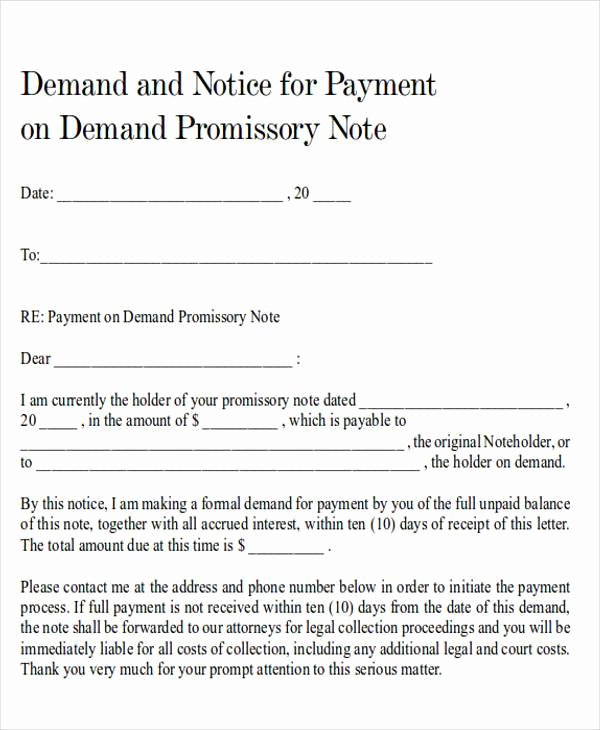 Demand Letter for Payment Elegant Demand Letter Examples