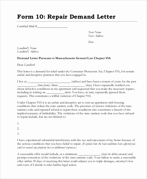 Demand Letter for Payment Luxury Demand Letter Sample 14 Pdf Word Download Documents