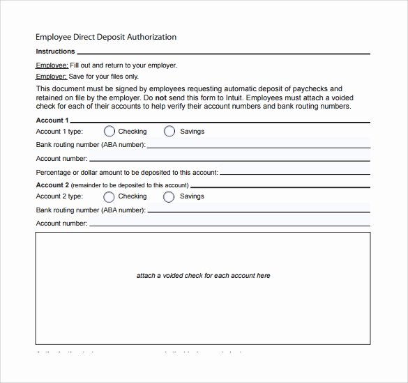 Direct Deposit form Template Fresh Sample Direct Deposit form 8 Download Free Documents In