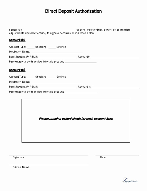 Direct Deposit form Template Luxury Best S Of Funds Requisition form Generic Cash