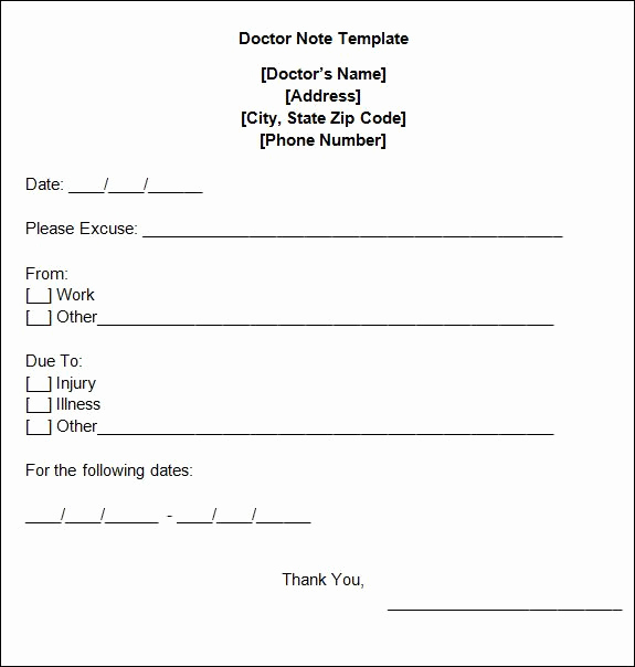 Doctor Notes for Work Free Beautiful Free Doctors Note Template C O L L E G E