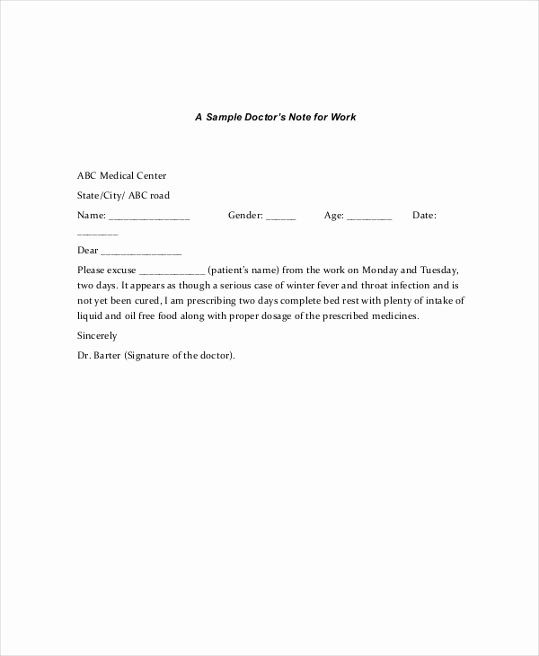 Doctor Notes for Work Luxury Doctors Note Template 11 Free Word Pdf Psd Documents