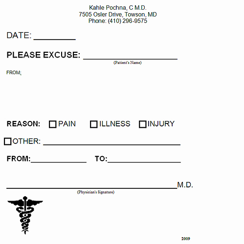Doctors Excuse for Work Pdf Fresh 8 Best Of Blank Printable Doctor Note Pdf Fake