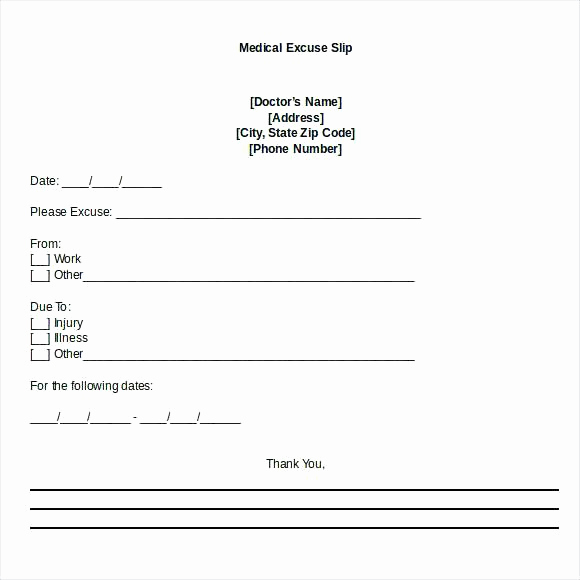 Doctors Note for Work Pdf Lovely 15 Fake Doctor Notes