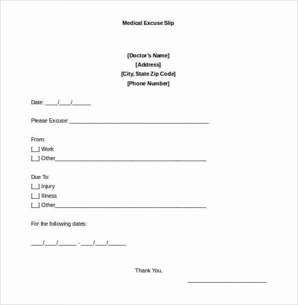 Doctors Note Template Microsoft Word Lovely 4 Printable Doctor S Note for Work Templates Pdf Word