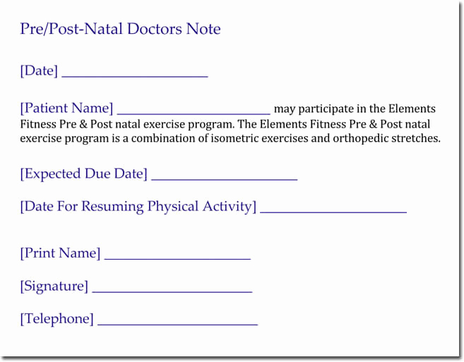 Doctors Note Template Pdf Lovely Doctor S Note Templates 28 Blank formats to Create