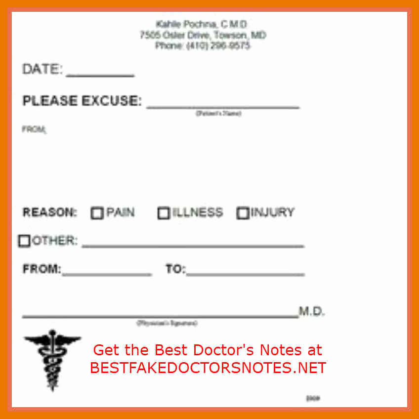 Doctors Notes for Missing Work Fresh 3 4 Doctor Letter for Missing Work