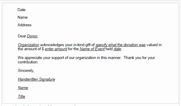 Donation Thank You Letter Template New 16 Donation Receipt Template Samples