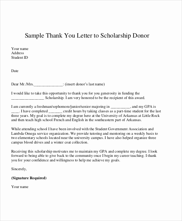 Donor Thank You Letter Best Of 10 Sample Donation Thank You Letters Doc Pdf