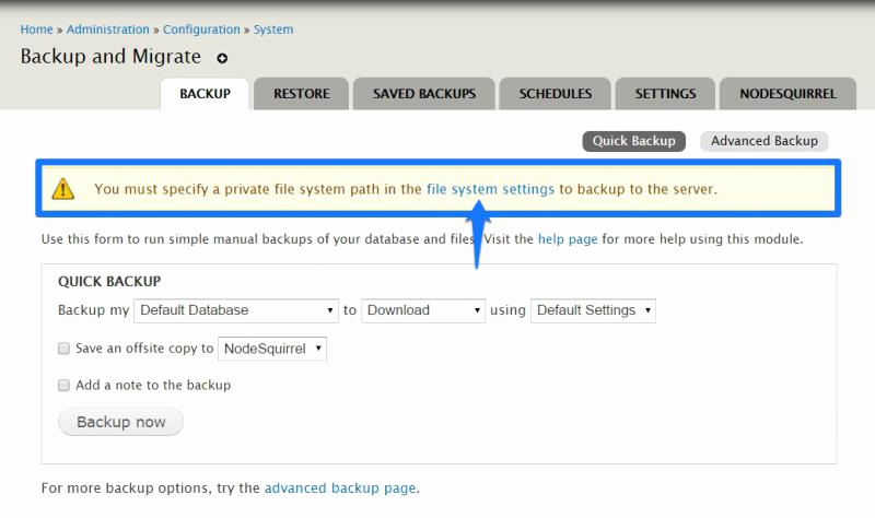 Drupal Backup and Migrate Awesome How to Back Up and Restore A Drupal Website
