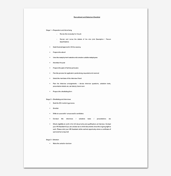 Editable Checklist Template Word Elegant Process Checklist Template 20 Editable Checklists