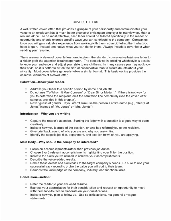 Elements Of A Cover Letter Best Of Essential Elements Of A Cover Letter