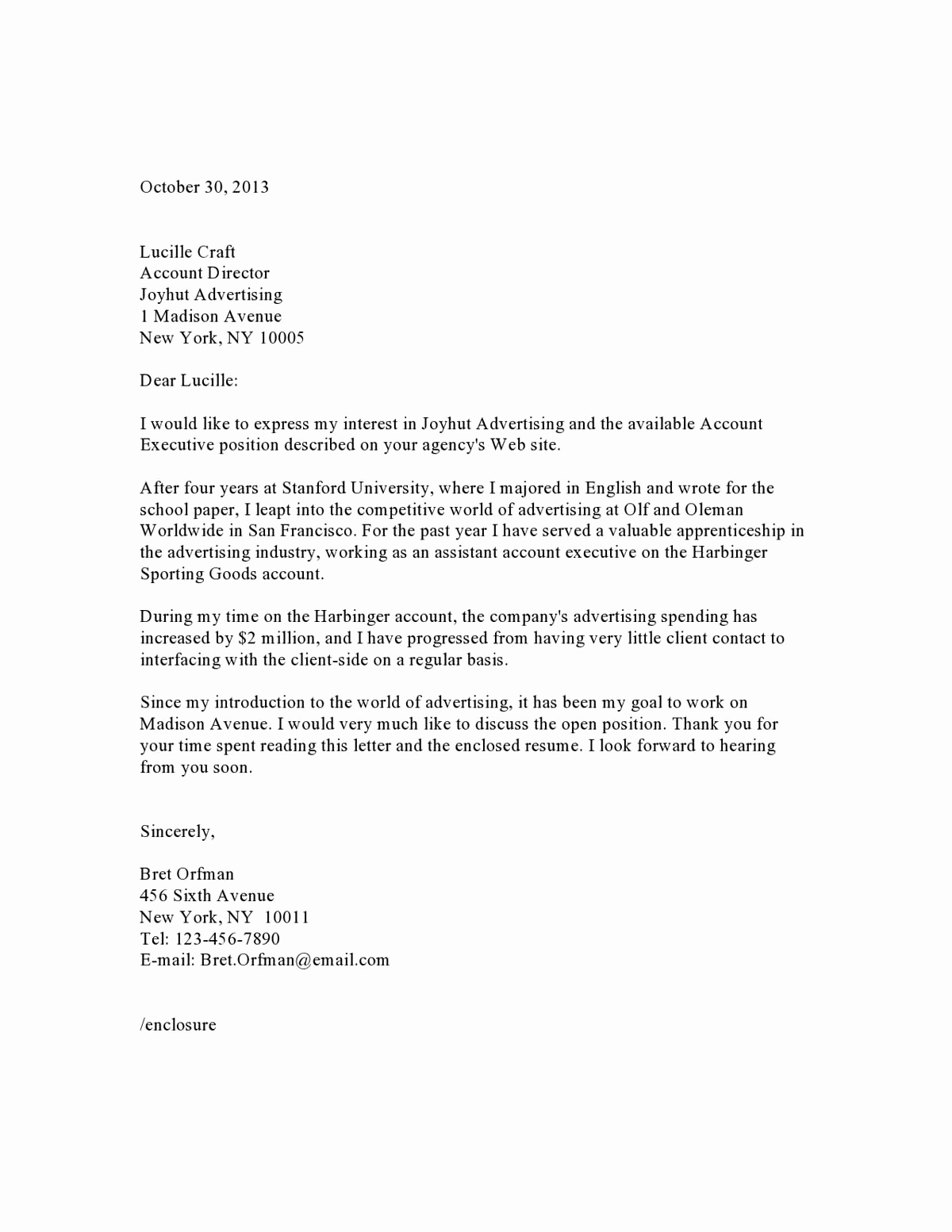 Email Cover Letter Example Beautiful 10 Resume Cover Letter Examples Pdf