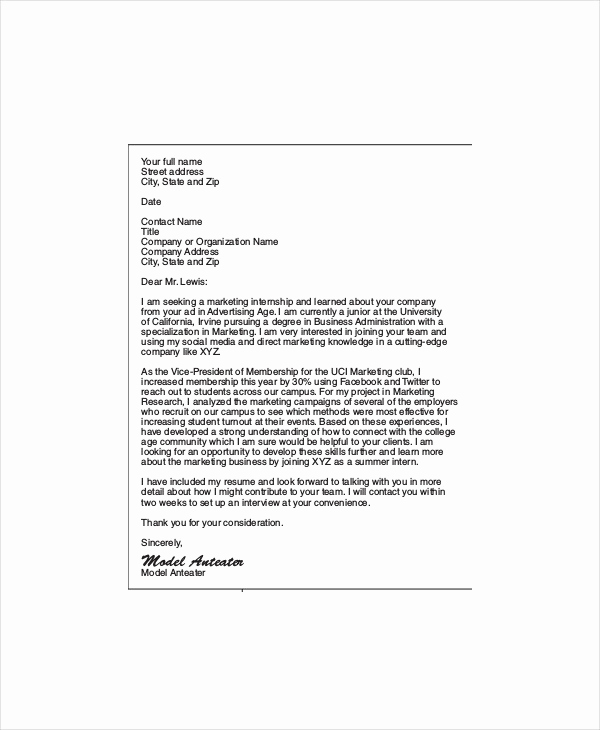 Email Cover Letter Example Beautiful 19 Email Cover Letter Templates and Examples