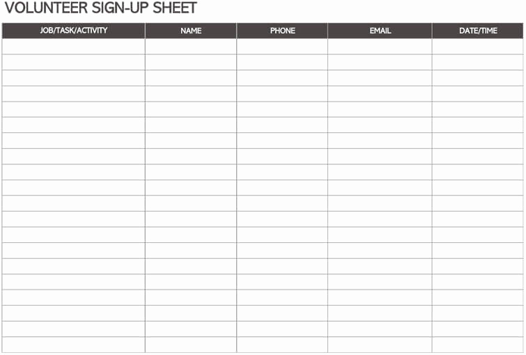 Email Sign Up Sheet Template Elegant 16 Free Sign In &amp; Sign Up Sheet Templates for Excel &amp; Word