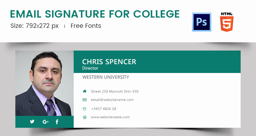 Email Signature for College Student Fresh 96 Responsive Email Signatures