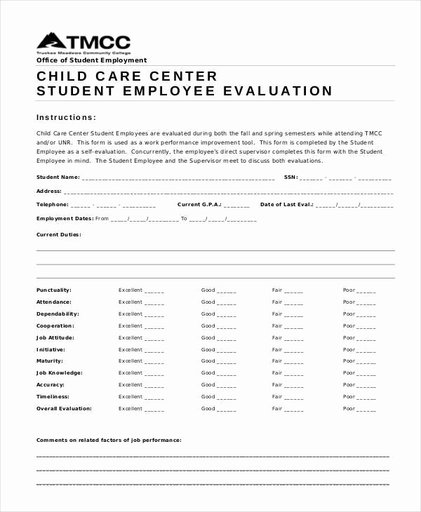 Employee Evaluation form Pdf New 22 Employee Evaluation form Examples &amp; Samples Pdf Doc