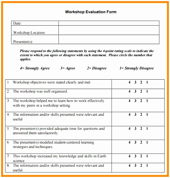 Employee Evaluation form Template Word Lovely 6 Evaluation form Template for events Pwwiu