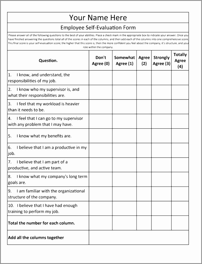 Employee Evaluation form Template Word Luxury 8 Team Performance assessment Template Irtiq
