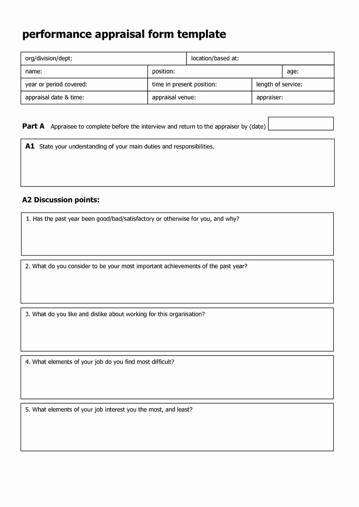 Employee Performance Evaluation Template Inspirational Performance Evaluation forms Templates Invitation