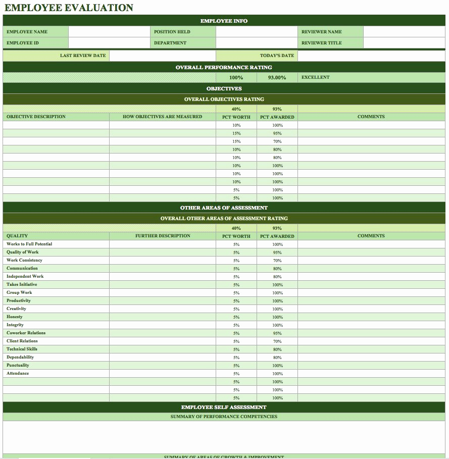 Employee Performance Review Template Word Beautiful Free Employee Performance Review Templates Smartsheet